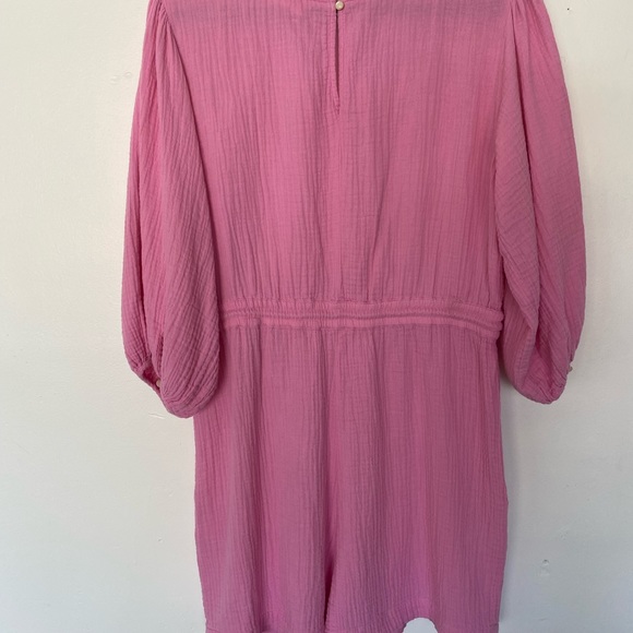Anthropologie Pink Celia Romper-Sz M - Picture 5 of 8